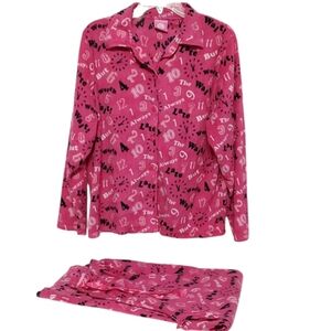 Pink Light Fleece PJs "Always Late Worth the Wait" by Carols Collections Medium